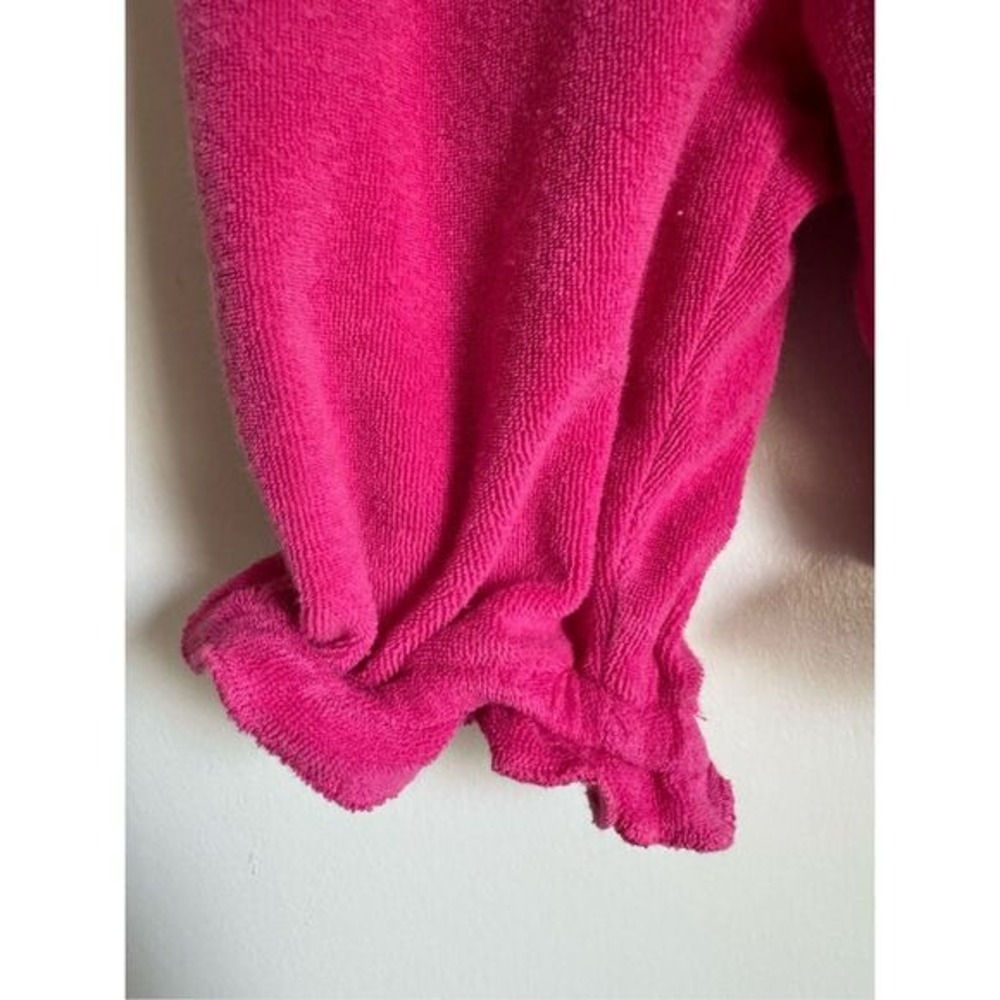 Ralph Lauren Baby Girl sz 9 Mo Pink Terrycloth Rutched Ruffle One Piece Beachy - Picture 4 of 7